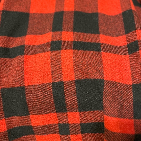 Ralph Lauren man’s red black plaid wool jacket, XL/TG - Picture 7 of 7